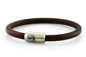 bracelet-man-Bootsmann-6-Neptn-Leder-Anker-Stahl-brown