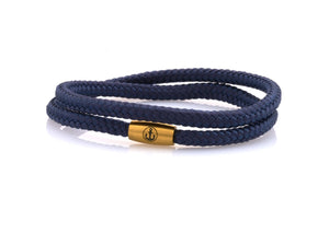 neptn women bracelet JUNO Anker Gold double 4 ocean rope
