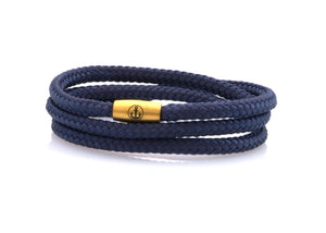 neptn women bracelet JUNO Anker Gold Triple 4 ocean rope