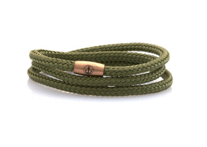neptn women bracelet JUNO Anker Rosegold Triple 4 laurel rope