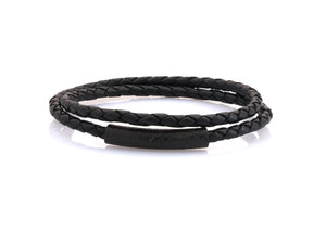 neptn women bracelet MINERVA F.o.L. Schwarz double 4 schwarz rope