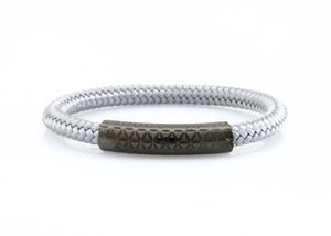neptn women bracelet MINERVA F.o.L. Schwarz single 6 silber rope